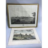 Antique engraving print titled "The Town of St. Andrews" originally drawn on the spot by I.Clark,