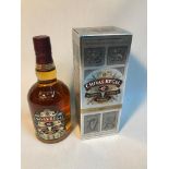 A Bottle of Chivas Regal aged 12 years Blended Scotch Whisky. 70ml bottling- 40% vol. Full, sealed