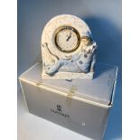 Lladro Pierrot mantel clock, comes with original box.