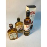 Two Bottles of The Famous Grouse Scotch whisky 70cl bottling, 35cl Bottling and a bottle of Bell's