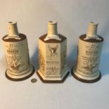 A Lot of three stone ware 'Master' Scotch whisky decanters.