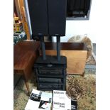 Vintage Alphason Specialist Audio unit and speaker stands, NAD HiFi Separates, Compact disc player