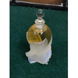 A Vintage Lalique "Les Elfes" Miniature perfume bottle 2002 limited edition. Measures 6.2cm in