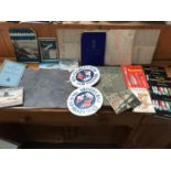 A Collection of Military Collectables to Include Pilot Charts of the North Atlantic, British