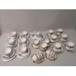 A mixed lot of three tea sets; Royal Vale, Royal Imperial & Royal Standard