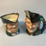 A Lot of two Royal Doulton Toby jugs Named Robin Hood & Parson Brown.