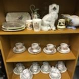 A Lot of porcelain collectables which includes Poppy tea set & Royal Standard tea set, Together wit