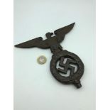 Replica cast metal German Nazi flag pole topper.