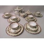 A 21 piece "Meito" porcelain tea set