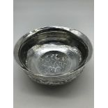 A Silver Arabic bowl. Weighs 108.48grams