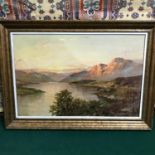 Francis E. Jamieson (1895-1950) Original Oil on Canvas titled "Loch Lomand" Frame measures 51x71cm