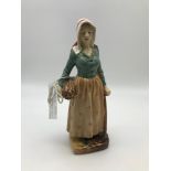 Rare Royal Doulton HN2075 French peasant lady figurine, Made 1951-1955. Leslie Harridine. Measures