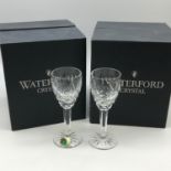 A Lot of 8 Waterford crystal Araglin Sherry Glasses with boxes.