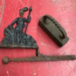 Victorian Cast iron highland figure door stop produced by George Henderson Ltd (Damaged) Together