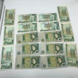 A Lot of 16 £1 bank notes which includes 6 Bank of England notes & 10 The Royal bank of Scotland PLC