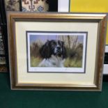 After Mick Cawston Limited edition lithograph print of a dog, Signed by the artist and limited 218/