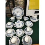 A 23 Piece Coalport part coffee set. "Revelry". Comes with a ridgway tea pot.