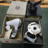 A vintage Pifco electric hairdryer, a Quick saw tool & one other