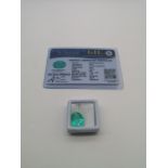 Gemelogical Institute of Laboratory Natural Emerald 9.25ct stone. Oval cut. Comes with certificate