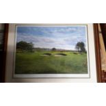 A Richard Chorley limited edition 1998 signed print of Counoustie Championship Course number 377