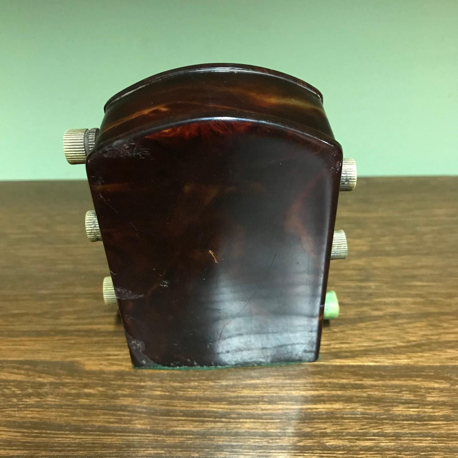 An early 1900's tortoise shell desk calendar. Measures 10cm in height - Image 3 of 5