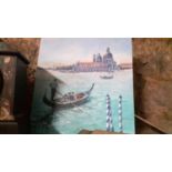 A signed oil painting depicting a scene from Venice (2007)