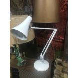 A Vintage industrial angle poise lamp. In a working condition.