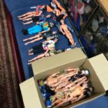 A collection of vintage Action Men figures