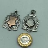Two Chester silver fob medals
