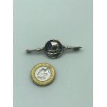 A Georg Jensen Sterling silver Viking brooch/ tie pin.