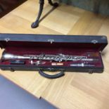 A Vintage Silver King Clarinet with fitted travel case. Pat.2194513 - 254174.
