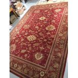 A Royal Keshan 100% wool ornate rug L 420 cm by W 300 cm