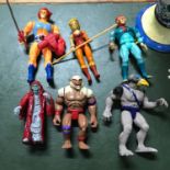 A Collection of 6 vintage 1980's Thundercats action figures. Includes Mumm-Ra, Monkian, Lion-O,
