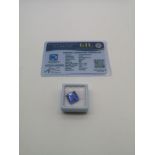 Gemelogical Institute of Laboratory Natural Sapphire, 11.57ct stone. Comes with certificate card