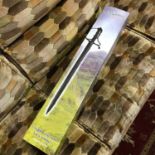 Ancient Warrior John Barnett English civil war tuck sword for reenactment as new with box.