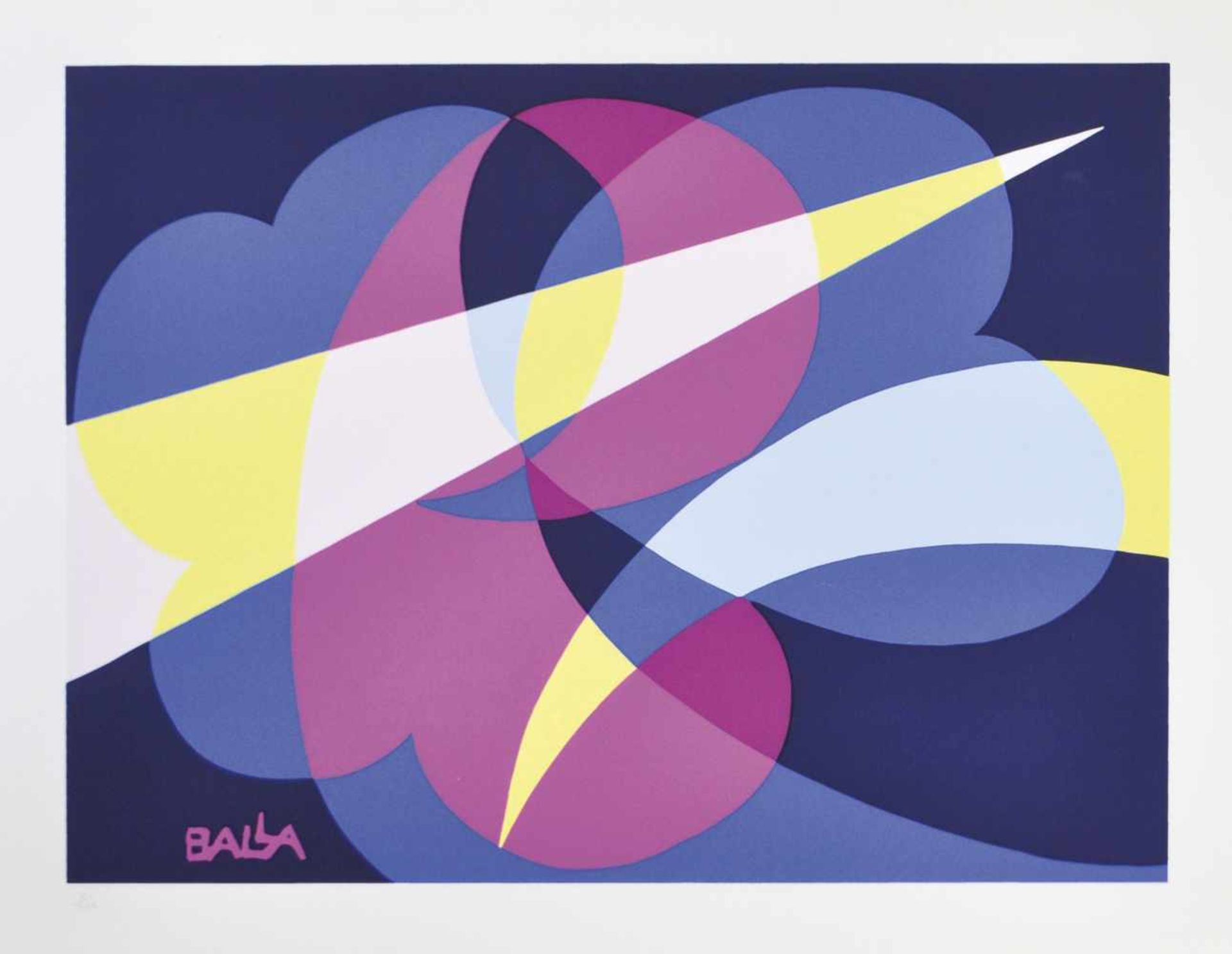 Giacomo Balla (Turin/Torino 1871  Rom/Roma 1958)Compenetrazione di luce, 1925/1982;Farbserigraphie,