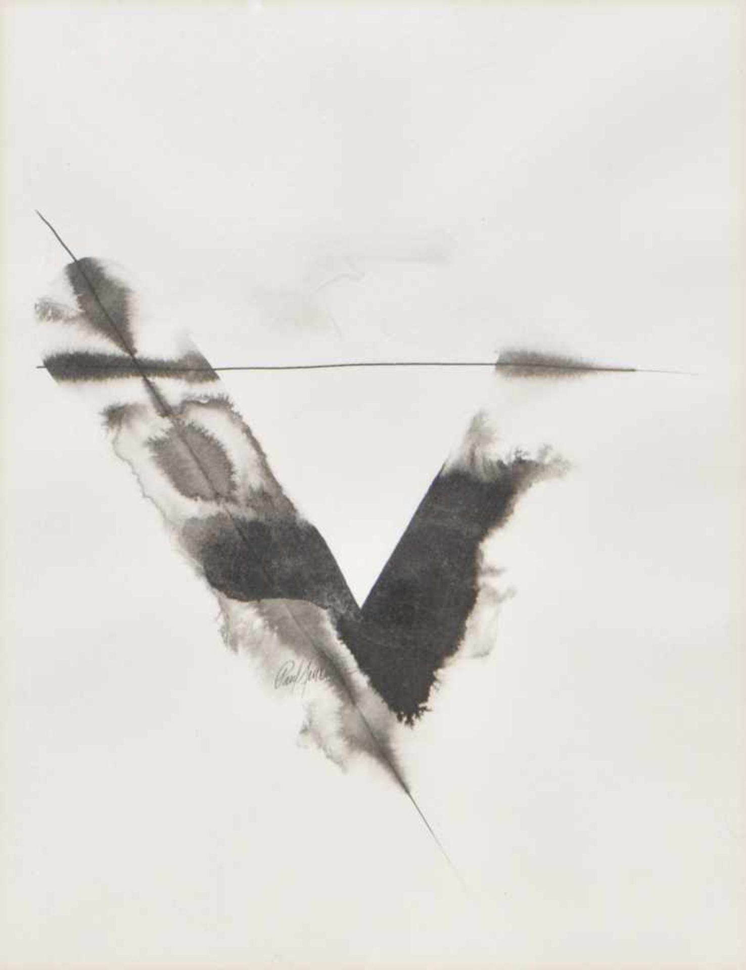 Paul Jenkins (Kansas City 1923  New York 2012)Sight Line, 1985;Tusche auf Papier, 34 x 26