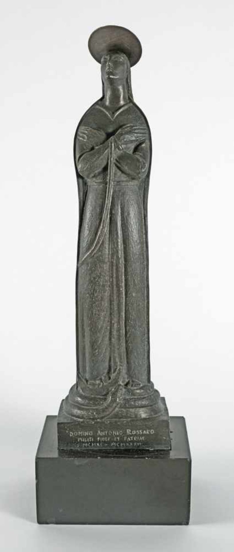 Fausto Melotti (Rovereto 1901  Mailand/Milano 1986)Madonna, 1936;Bronze (Heiligenschein Messing,