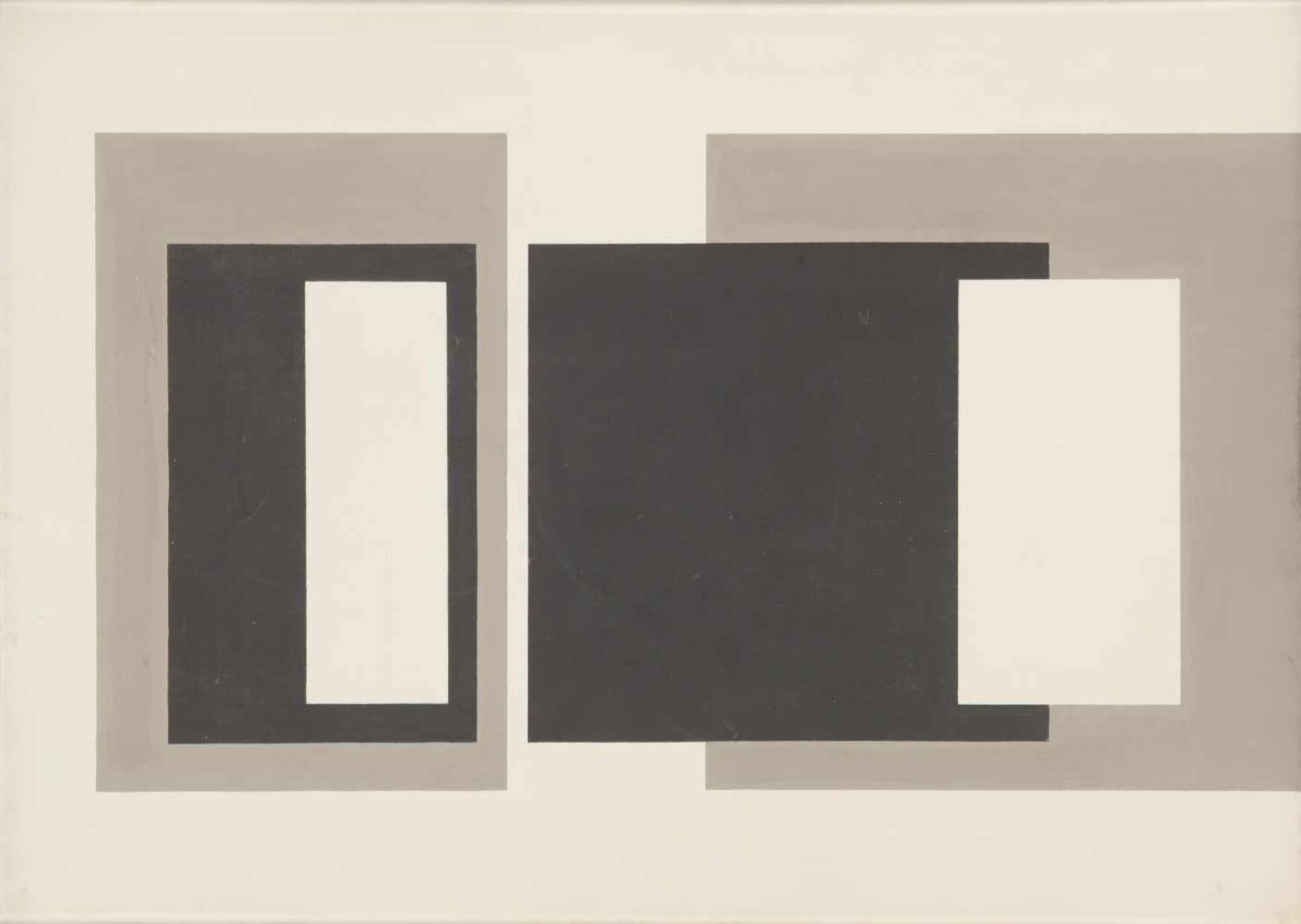Ettore Colla (Parma 1896 - Roma 1968)Ohne Titel, 1950;Tempera auf Leinwand, 50 x 70 cm, verso