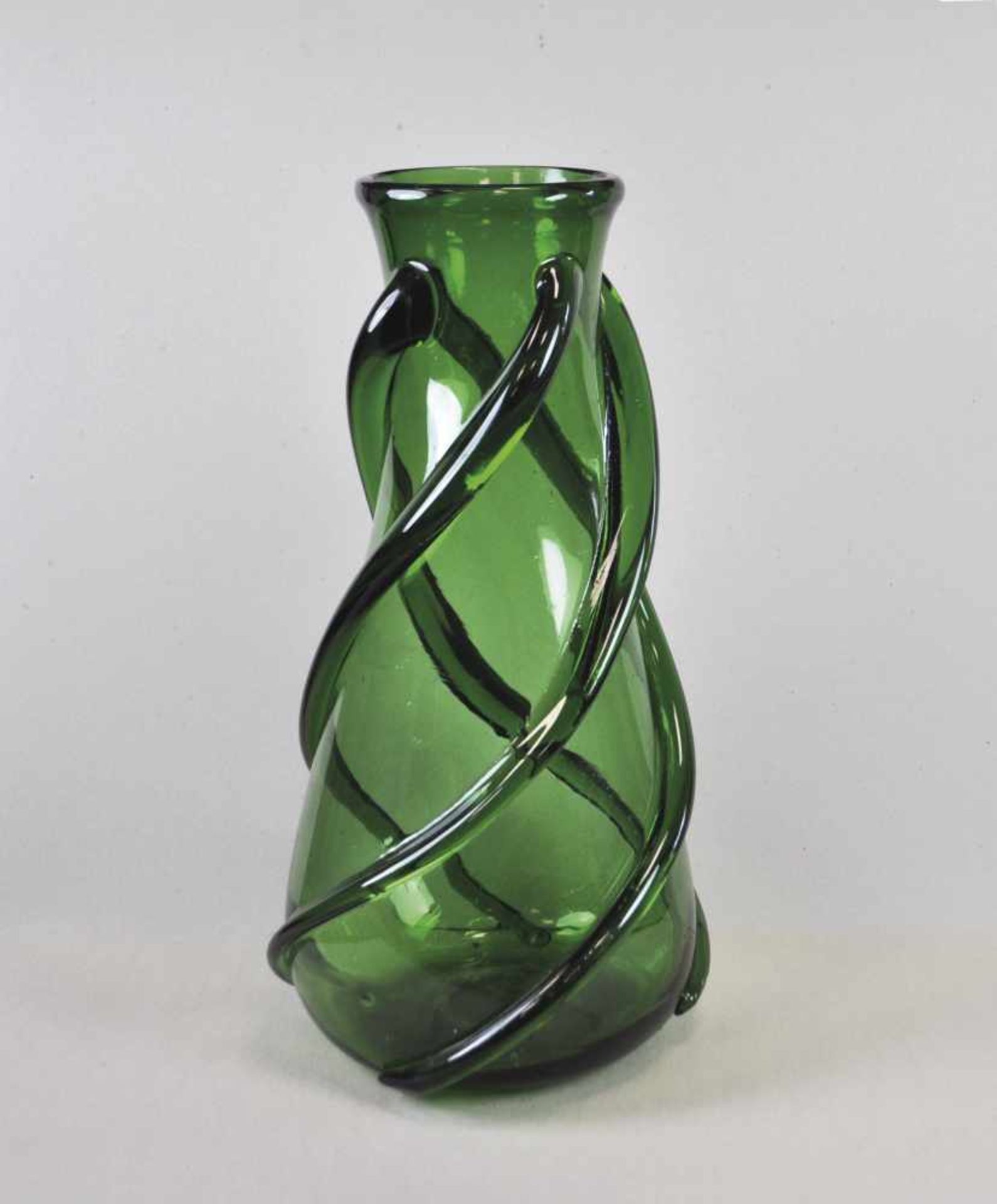 - Vaso Jugendstil;Glas, Höhe ca. 40 cm