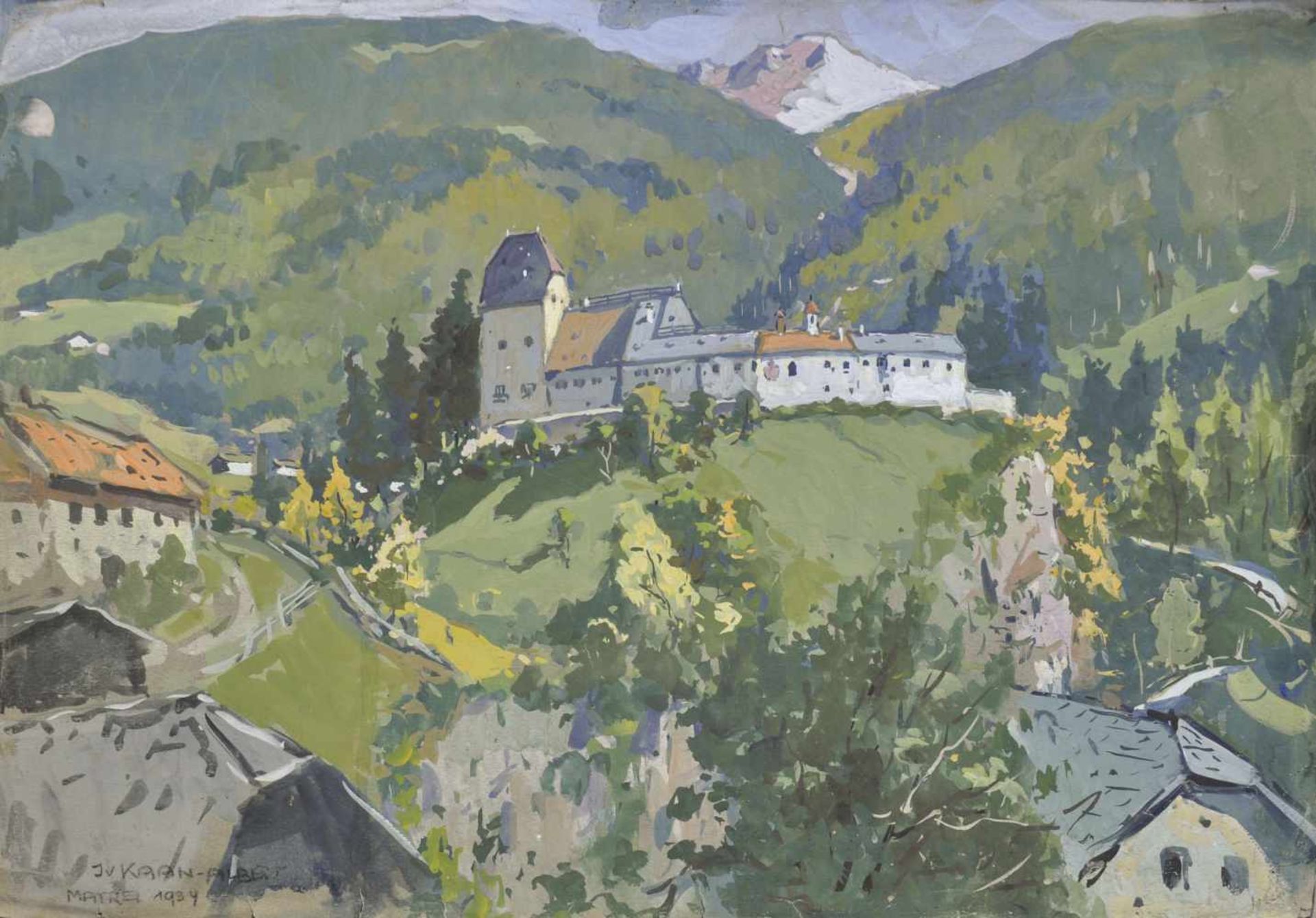 Julius v. Kaan-Albest (München/Monaco 1874  Berlin/Berlino ca. 1944)Burg Trautson in Matrei, 1934;