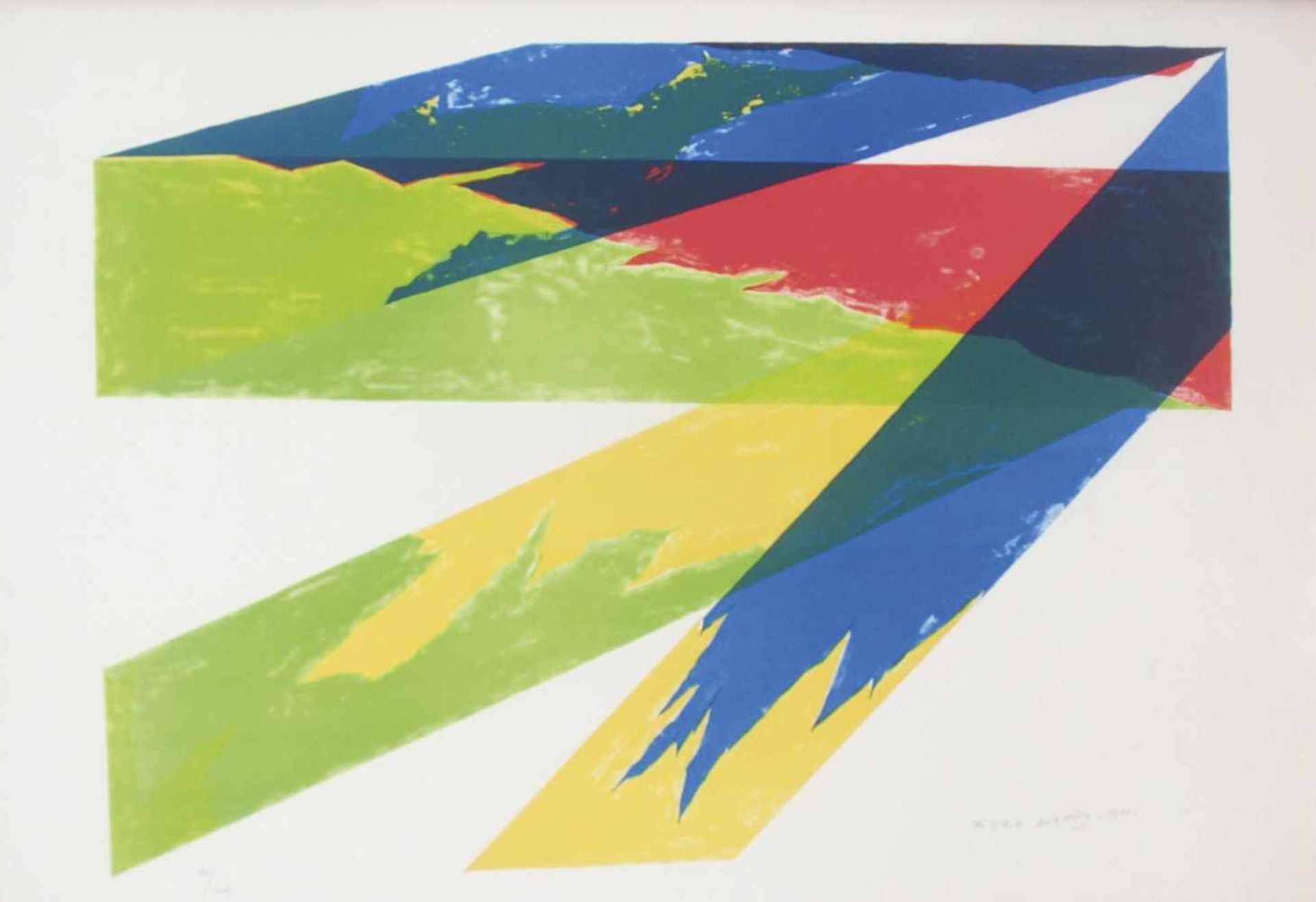 Piero Dorazio (Rom/Roma 1900  1972)Ohne Titel, 1971;Farblithographie auf Bütten, 62 x 90 cm (