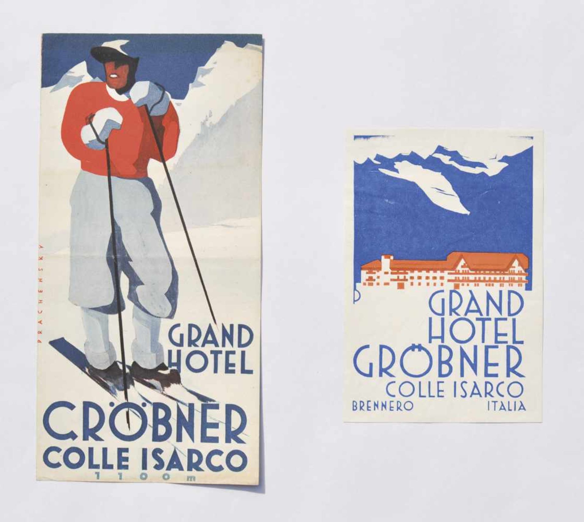 Wilhelm Nicolaus Prachensky (Innsbruck 1898  Innsbruck 1956)Grand Hotel Gröbner Colle Isarco,