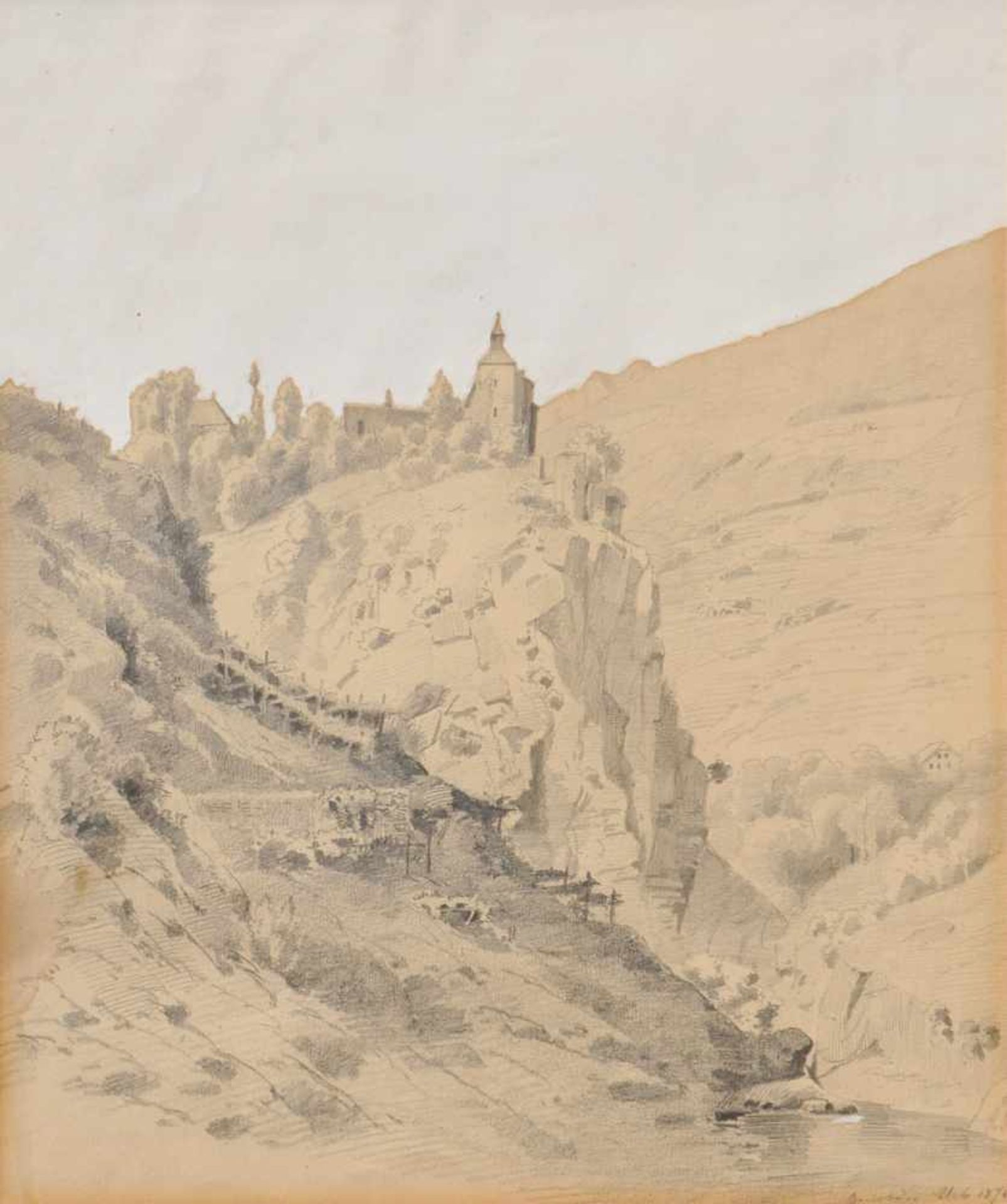 Künstler der 2. Hälfte des 19. Jh./Artista della seconda metà 800 Zenoburg bei Meran, 1874;