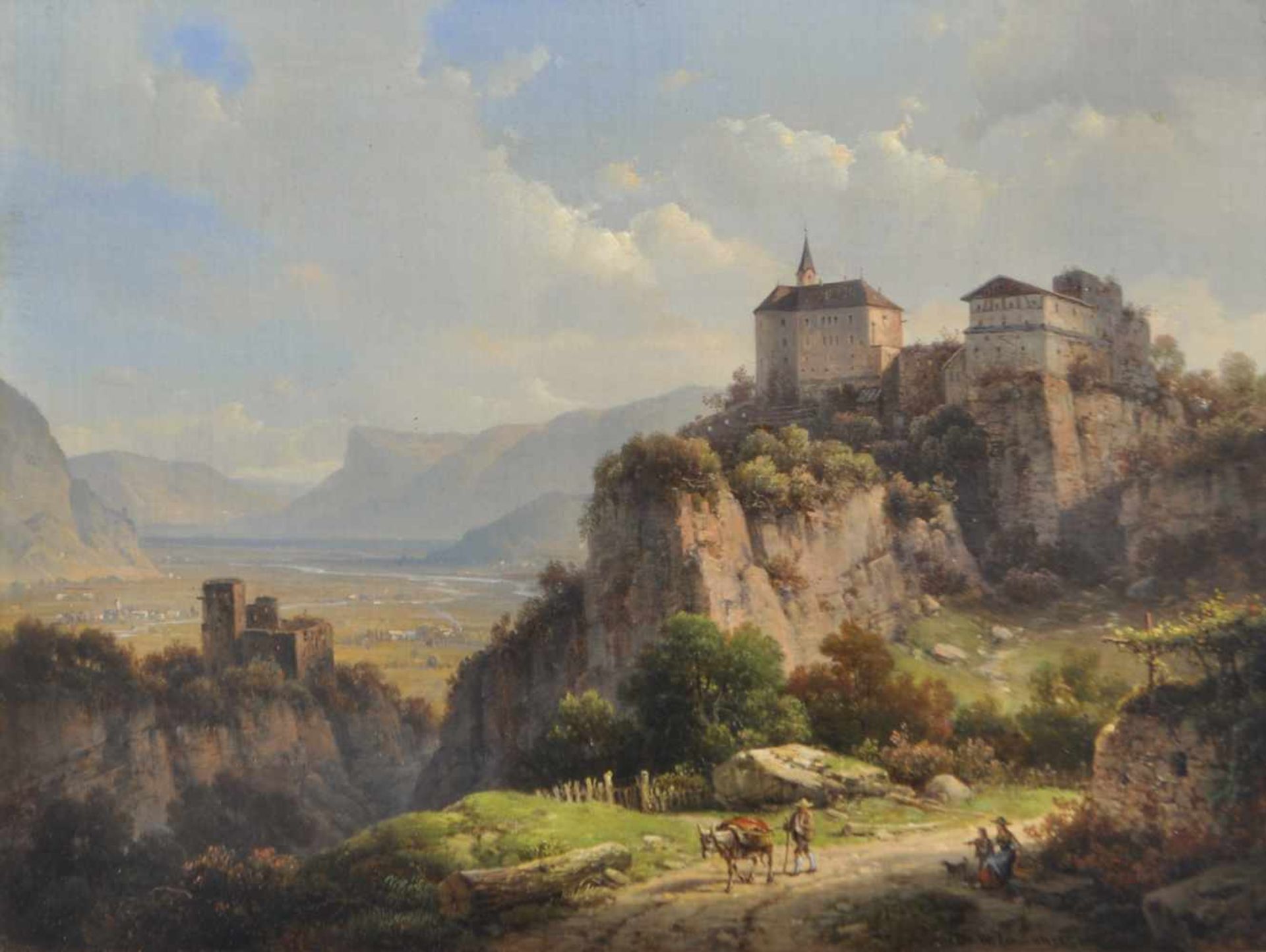 Wilhelm Scheuchzer (Hausen am Albis, Schweiz 1803  München/Monaco di Baviera 1866)Schloss Tirol mit