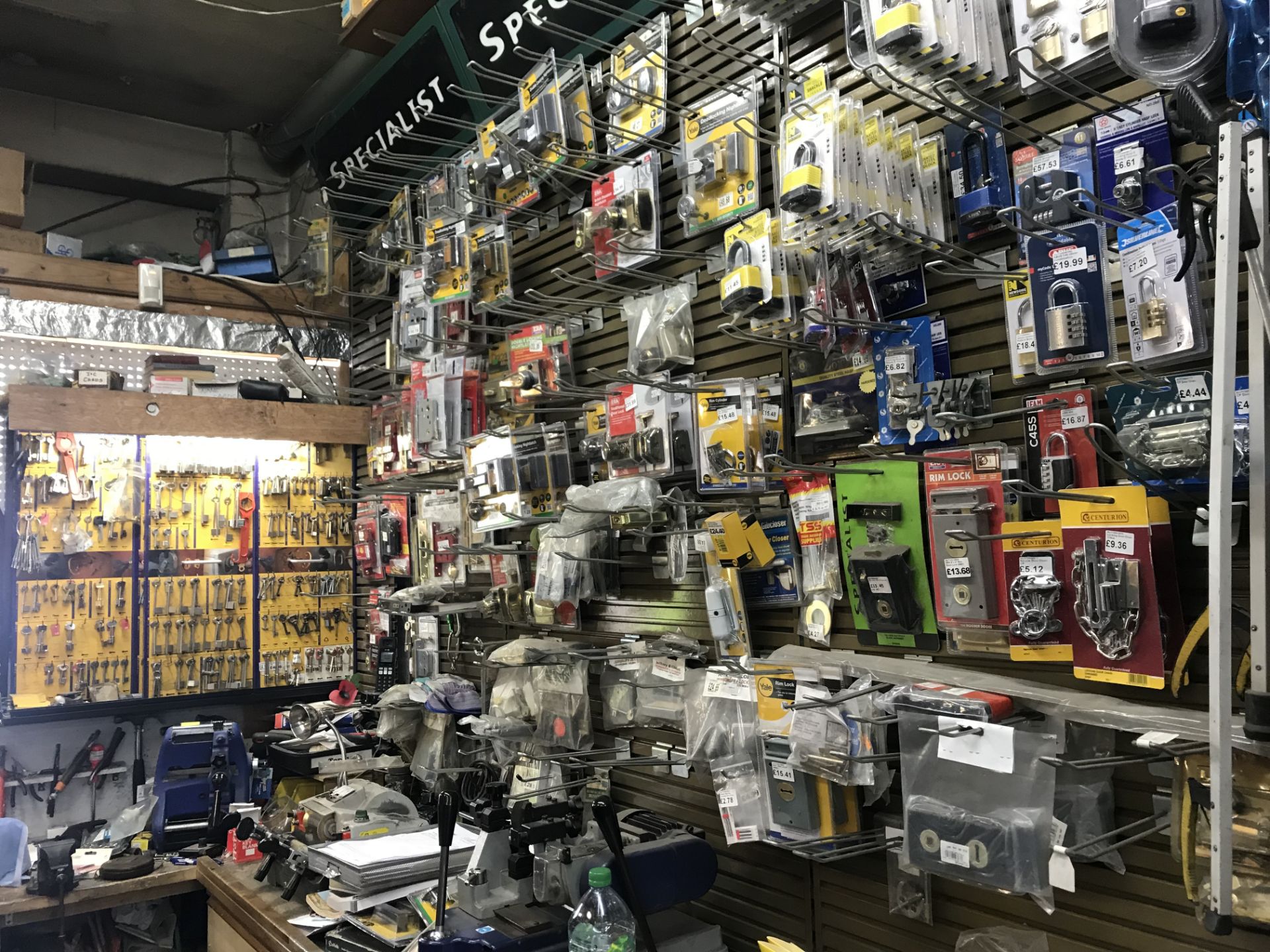 Entire contents of hardware store, all stock, racking and equipment. - Image 33 of 94