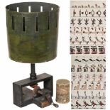 Mechanical Zoetrope on Stand, c. 1870Unmarked. "Wheel of Life", height 22 ½ in., cardboard drum, Ø