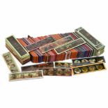 Approx. 184 Strip Slides (Height 2 in.)Glass slides with length of 6 ½ in. to 7 4/5 in., various