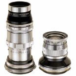 2 Lenses for Exakta 661) Schneider-Kreuznach. Tele-Xenar 5,5/180 mm, no. 3301309. - And: 2)