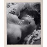 "Nu de la mer" by Lucien Clergue, 1956French photographer (1934-2014). Gelatin image, 18 7/8 x 23